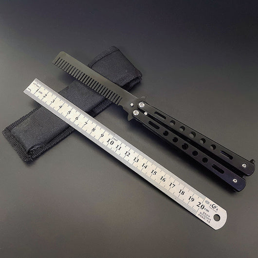 Peine Mariposa Acero Inoxidable Plegable para Barbería y Peluquería - Image 12