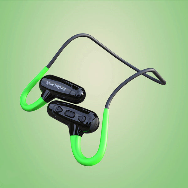 Auriculares Deportivos Bluetooth Semicirculares con Gancho de Silicona Resistentes al Agua
