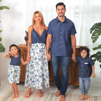 Conjunto Familiar de Mezclilla a Juego: Ropa para Padres e Hijos - Image 3