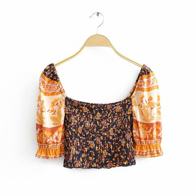 Blusa Elegante Hombros Descubiertos con Falda Midi - Image 3