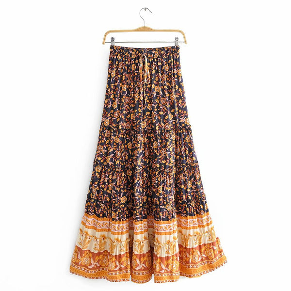 Blusa Elegante Hombros Descubiertos con Falda Midi