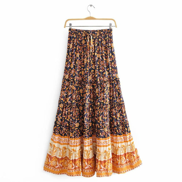 Blusa Elegante Hombros Descubiertos con Falda Midi