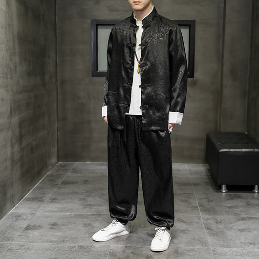 Traje Túnica Chino Retro Slim Hanfu - Image 9
