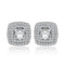 Aretes de Zirconia Cuadrados con Brillo Diamante