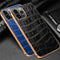 Funda Protectora de Cuero para Apple con Acabado Electrochapado
