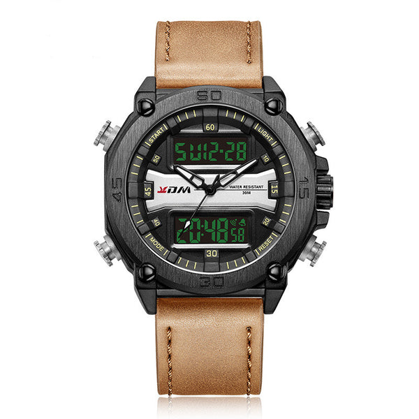 Reloj Deportivo Hombre Alarma Calendario Pantalla Grande Resistente al Agua