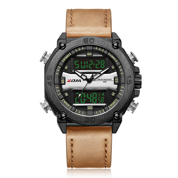 Reloj Deportivo Hombre Alarma Calendario Pantalla Grande Resistente al Agua
