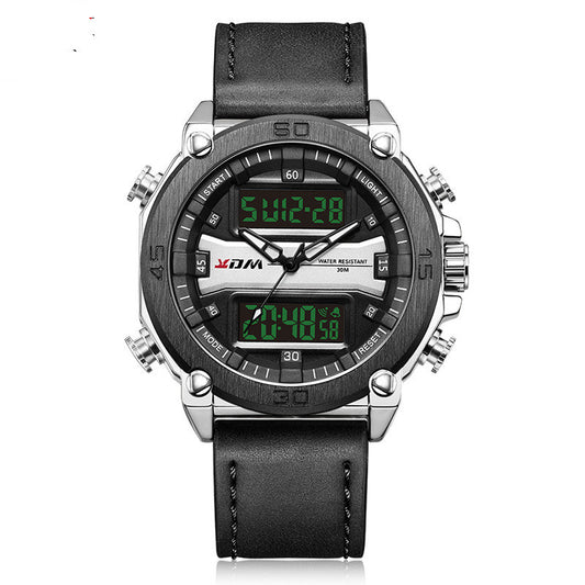 Reloj Deportivo Hombre Alarma Calendario Pantalla Grande Resistente al Agua
