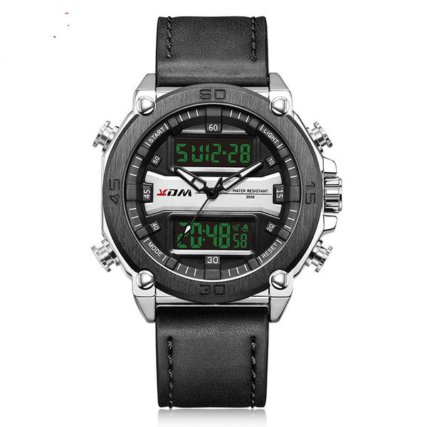 Reloj Deportivo Hombre Alarma Calendario Pantalla Grande Resistente al Agua
