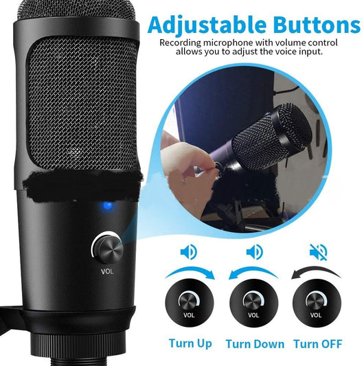 Micrófono de Grabación en Vivo Compatible con Apple + Trípode de Escritorio - Image 10