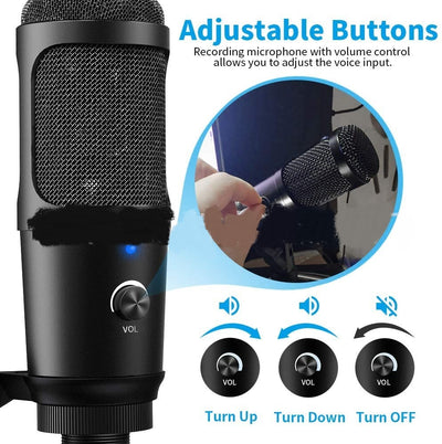 Micrófono de Grabación en Vivo Compatible con Apple + Trípode de Escritorio - Image 5