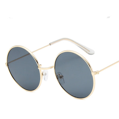 Gafas de Sol Retro Redondas para Mujer con Efecto Espejo Rosa - Image 9