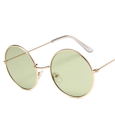 Gafas de Sol Retro Redondas para Mujer con Efecto Espejo Rosa - Image 7