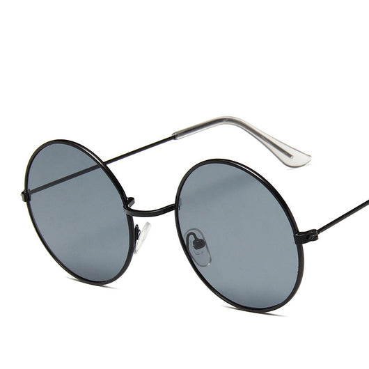 Gafas de Sol Retro Redondas para Mujer con Efecto Espejo Rosa - Image 8