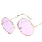 Gafas de Sol Retro Redondas para Mujer con Efecto Espejo Rosa
