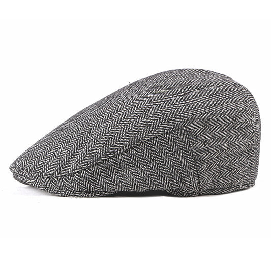 Boina Hombre Moda Coreana a Rayas Minimalista