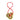 Woven Red Rope Triangle Coin Pendant Necklace