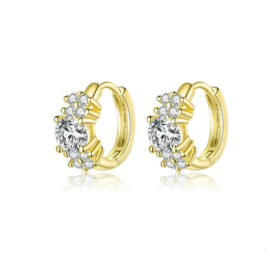 Aretes de Plata Esterlina con Circón en Tres Colores - Image 8