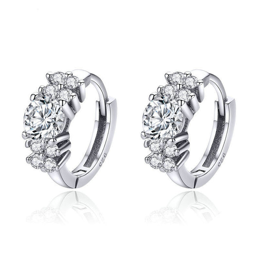 Aretes de Plata Esterlina con Circón en Tres Colores - Image 10
