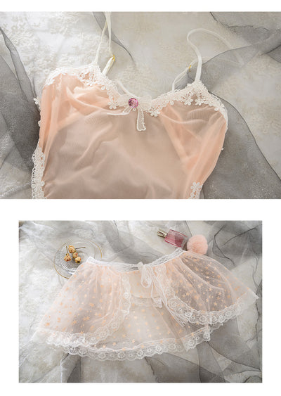 Pijama Enterizo Bunny Girl con Encaje - Image 9