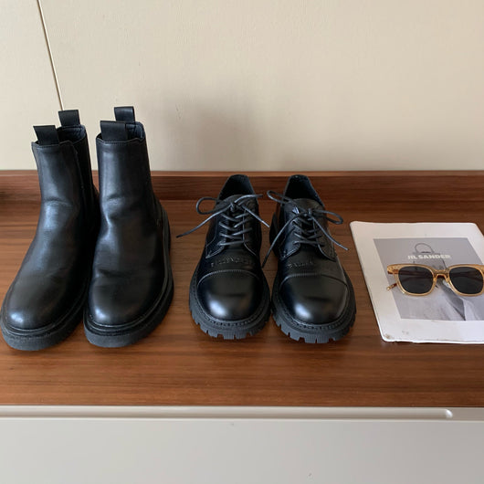 Botas Martin de Cuero para Hombre con Suela Gruesa - Estilo Urbano y Elevador - Image 17
