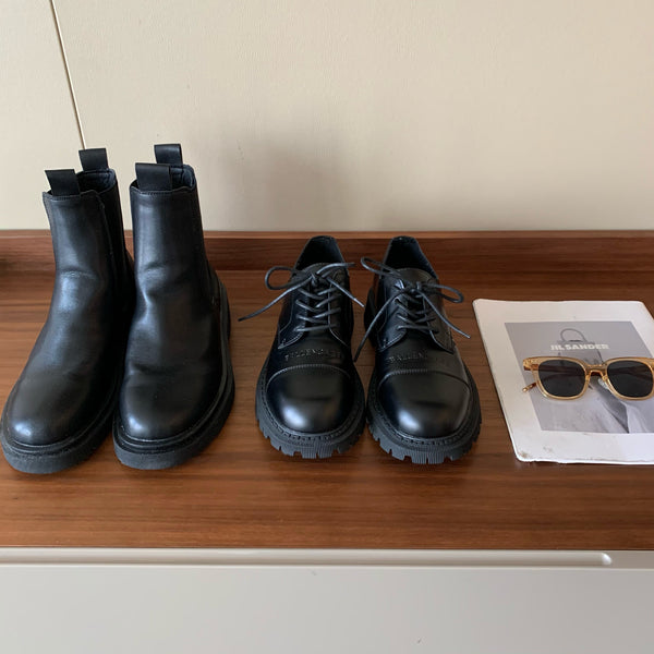 Botas Martin de Cuero para Hombre con Suela Gruesa - Estilo Urbano y Elevador