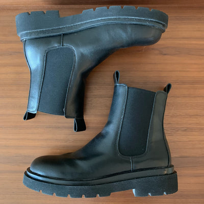 Botas Martin de Cuero para Hombre con Suela Gruesa - Estilo Urbano y Elevador - Image 7