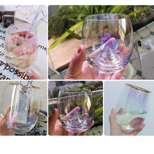 Vaso de Agua Arcoíris de Vidrio Nórdico Colorido para Toda la Familia - Image 11