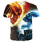 Playera Juvenil sin Cuello con Efecto 3D - Manga Corta Casual