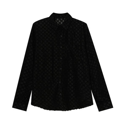 Camisa de Manga Larga Coreana Premium con Diseño Calado - Protección Solar para Hombre - Image 6