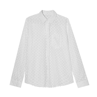 Camisa de Manga Larga Coreana Premium con Diseño Calado - Protección Solar para Hombre - Image 3