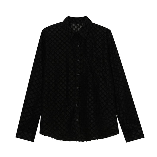 Camisa de Manga Larga Coreana Premium con Diseño Calado - Protección Solar para Hombre - Image 2