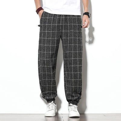 Pantalones Casuales Sueltos Estilo Asiático Corte Tobillero - Image 8