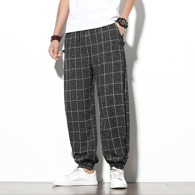 Pantalones Casuales Sueltos Estilo Asiático Corte Tobillero - Image 14