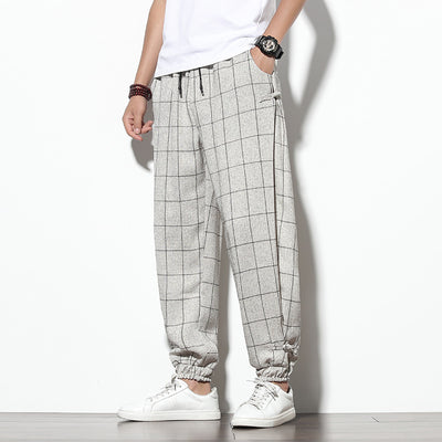 Pantalones Casuales Sueltos Estilo Asiático Corte Tobillero - Image 12