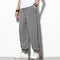 Pantalones Casuales Sueltos Estilo Asiático Corte Tobillero