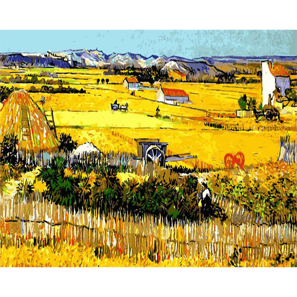 Kit de Pintura Digital al Óleo DIY sin Marco - Paisajes