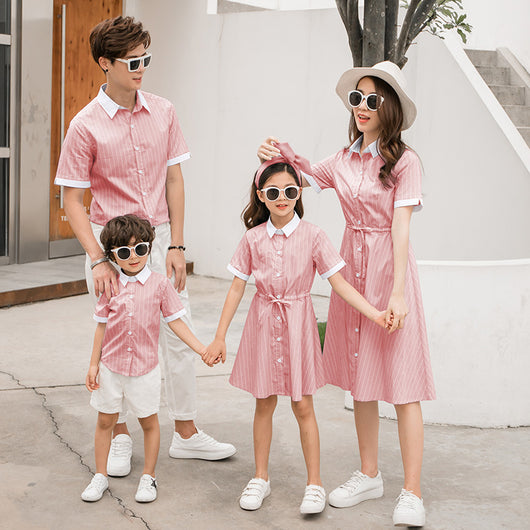 Conjunto de Blusas a Rayas para Mamá e Hijo - Ropa Coordinada Familiar