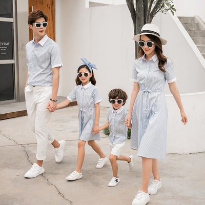 Conjunto de Blusas a Rayas para Mamá e Hijo - Ropa Coordinada Familiar - Image 2