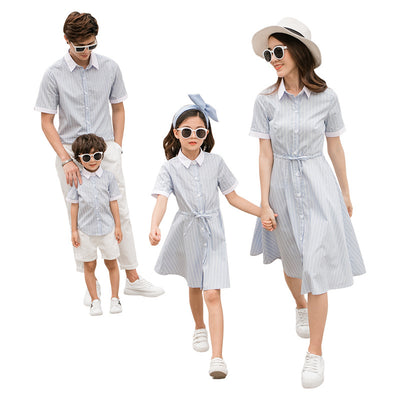 Conjunto de Blusas a Rayas para Mamá e Hijo - Ropa Coordinada Familiar - Image 5