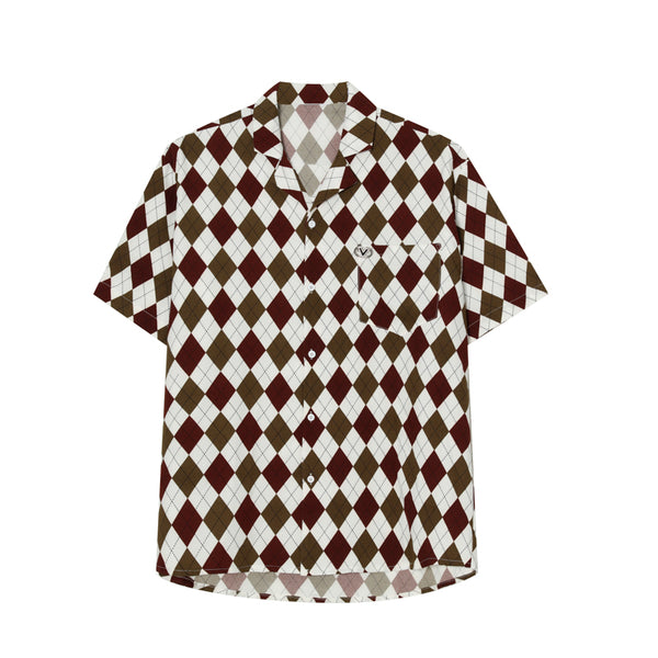 Camisa Cuadriculada Estilo Coreano con Broche Desmontable para Hombre - Image 3