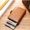 Monedero RFID de Cuero Crazy Horse para Hombre - Portacédulas Minimalista
