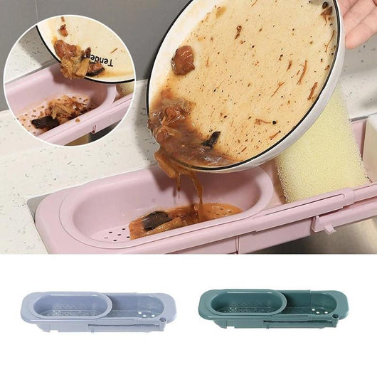 Organizador Telescópico para Fregadero - Estante Ajustable con Soporte para Jabón y Esponja - Image 12