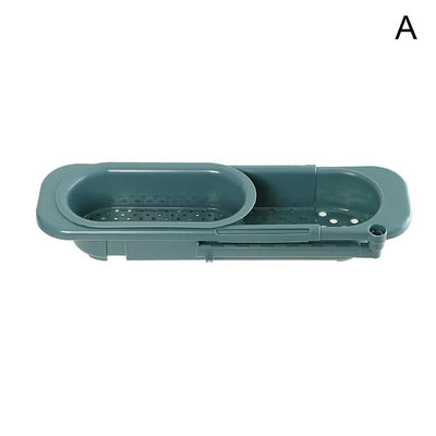 Organizador Telescópico para Fregadero - Estante Ajustable con Soporte para Jabón y Esponja - Image 14