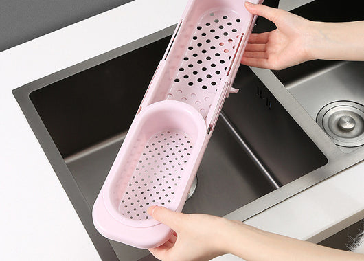 Organizador Telescópico para Fregadero - Estante Ajustable con Soporte para Jabón y Esponja - Image 5