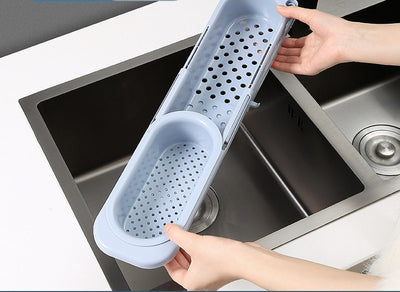 Organizador Telescópico para Fregadero - Estante Ajustable con Soporte para Jabón y Esponja - Image 4