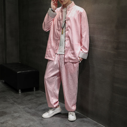 Traje Túnica Chino Retro Slim Hanfu - Image 4