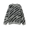 Suéter Hombre Rayas Zebra Mohair Invierno - Cuello Redondo Manga Larga
