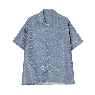 Camisa Suelta de Manga Corta en Color Sólido para Hombre - Image 14