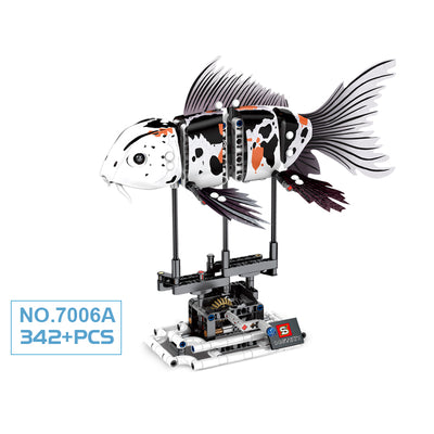 Puzzle 3D Tiburón Gigante del Abismo - Bloques de Construcción Educativos Koi Years